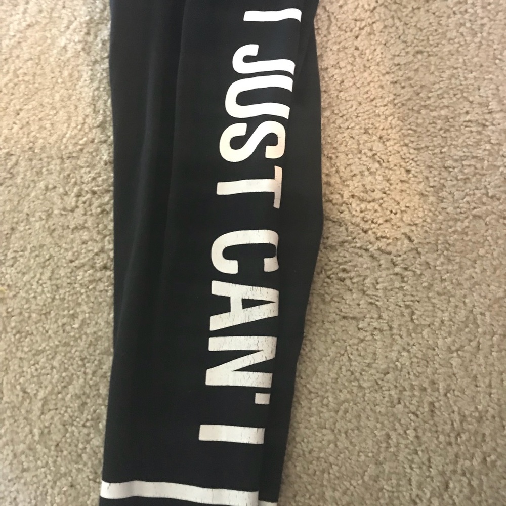Black leggings, great for working out!